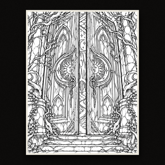 Coloring Book Of Shadows (24pages)