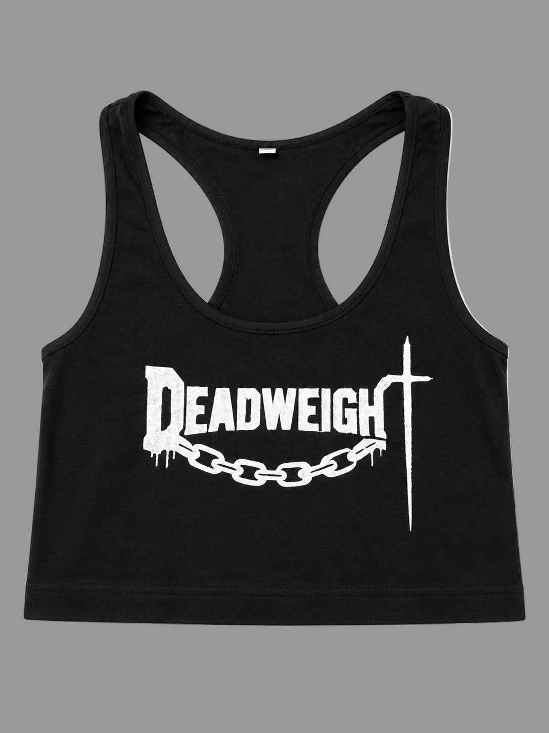 𝙺†༙𝙺 DEADWEIGH†༙ chain cropped tank/bra