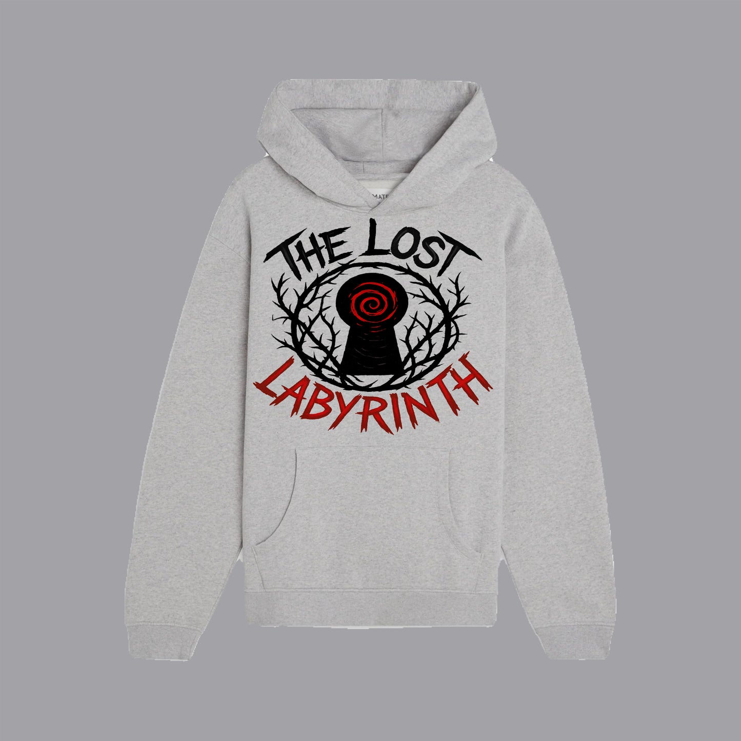 ᴛʜᴇ ʟᴏsᴛ 𝔏𝔞𝔟𝔶𝔯𝔦𝔫𝔱𝔥 greyed hoodie