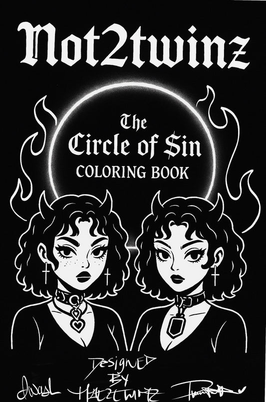 ◌ theCircleOfSin EXCLUSIVE COLORING BOOK W/Pencils