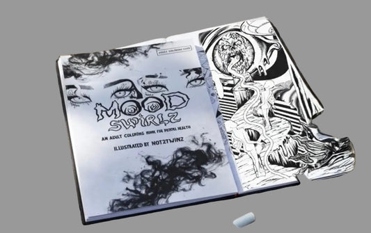Mood Swirlz PT2™ Mental Health Coloring Book MINI VERSION