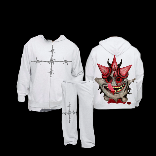 ⫘⫘⫘ Demongore 2piece zipup set