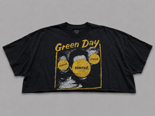 Green Day cropped tee