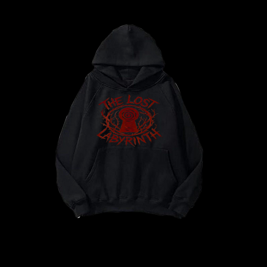 ᴛʜᴇ ʟᴏsᴛ 𝔏𝔞𝔟𝔶𝔯𝔦𝔫𝔱𝔥 Blackedout hoodie