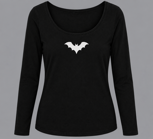 ☠︎ Rip bat scoop longsleeve