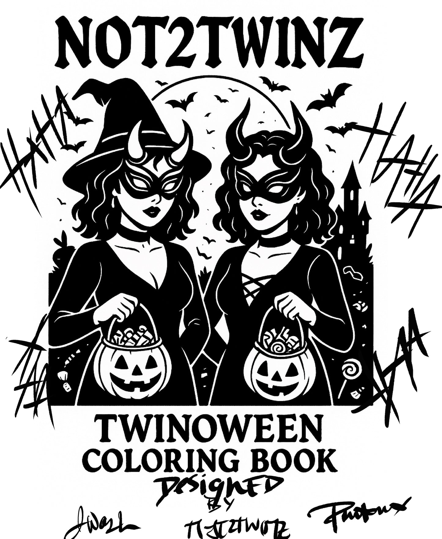 ◌ theCircleOfSin HALLOWEEN EXCLUSIVE COLORING BOOK W/Pencils