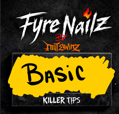 FYREnailz BASIC press-onz (xs,s,m,l)