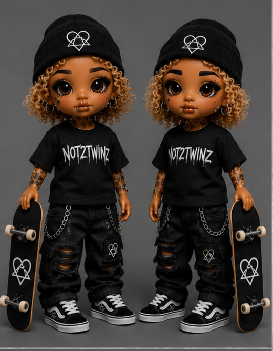 NOT2TWINZ Dollz™ Skater Edition (Mini collectible figurine – approx 4 inches tall)