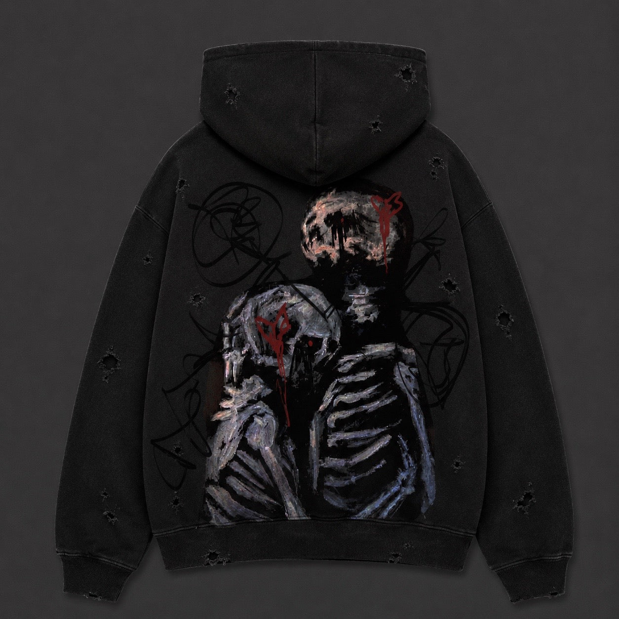 ⋆˚GR꩜nge｡ anxiety hoodie