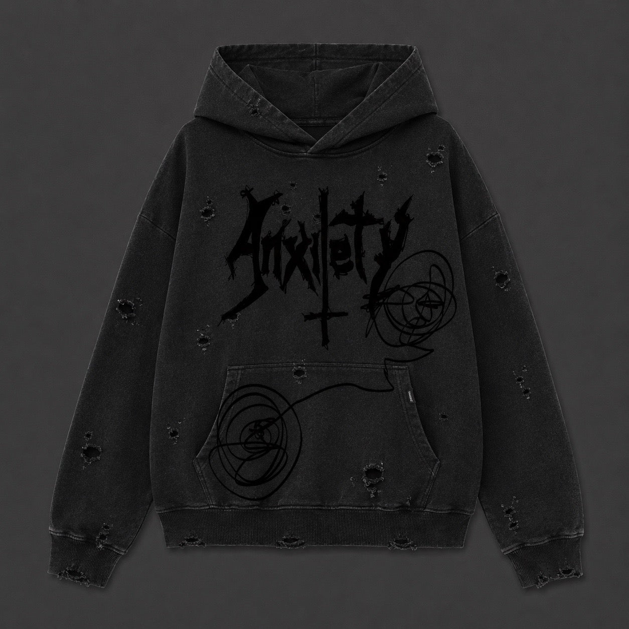 ⋆˚GR꩜nge｡ anxiety hoodie