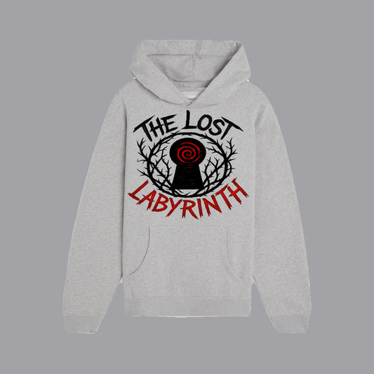 ᴛʜᴇ ʟᴏsᴛ 𝔏𝔞𝔟𝔶𝔯𝔦𝔫𝔱𝔥 greyed hoodie