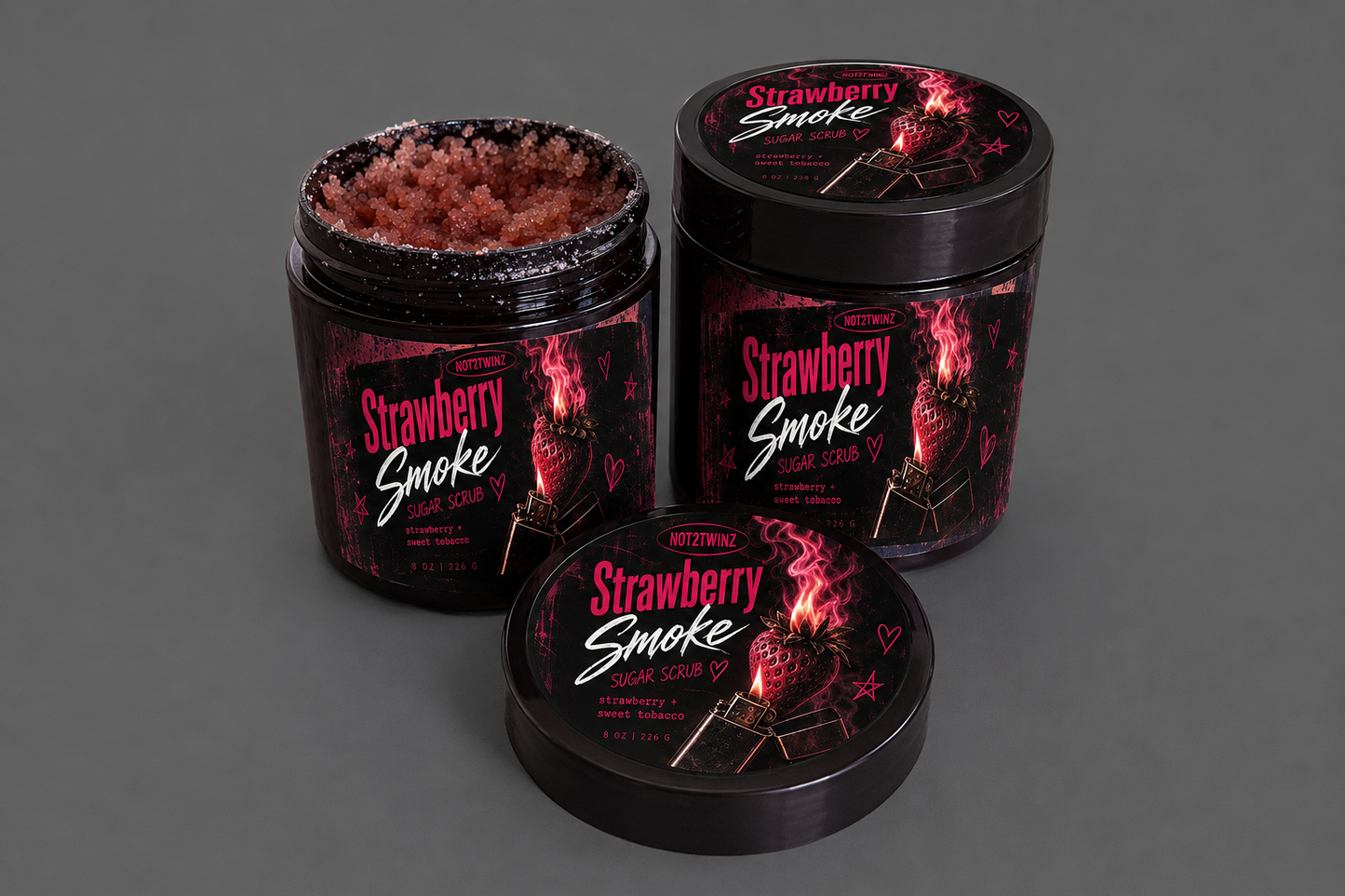 ᴀᴋɴᴇᴇᴋᴢ STRAWBERRY SMOKE sugar scrub