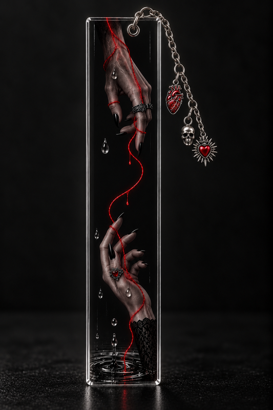 UNTIL WE DIE : Charmed Clear Acrylic Bookmark