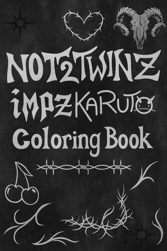 ◌ theCircleOfSin IMPZ KARUTO EXCLUSIVE COLORING BOOK W/Pencils